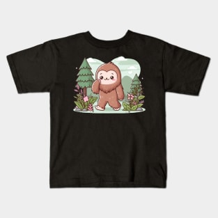 Cute Bigfoot Kids T-Shirt